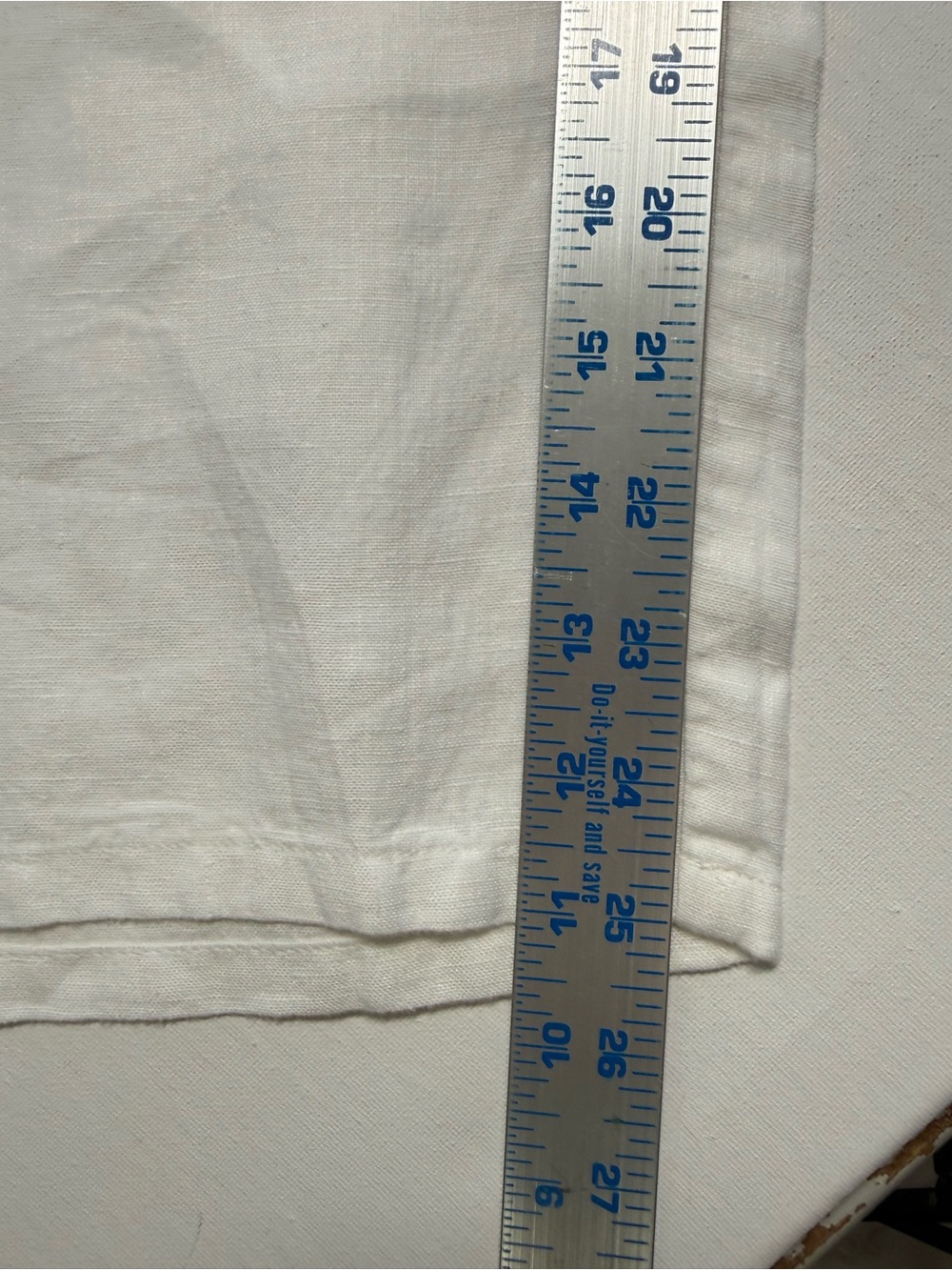 J. Jill Love Linen White Wide Leg Cropped Pants XL Boho Coastal - Picture 7 of 15